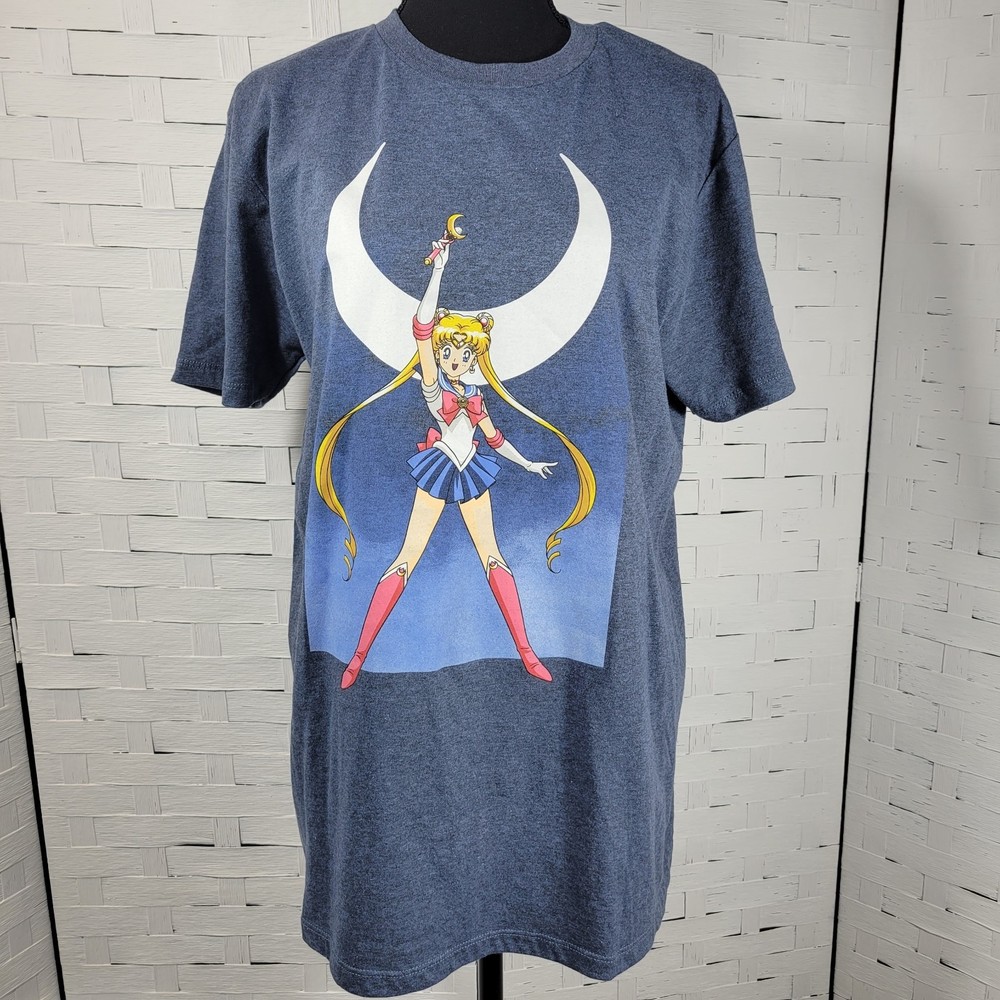 Sailor Moon Unisex Short Sleeve Shirt Power of The Moon  Size Medium